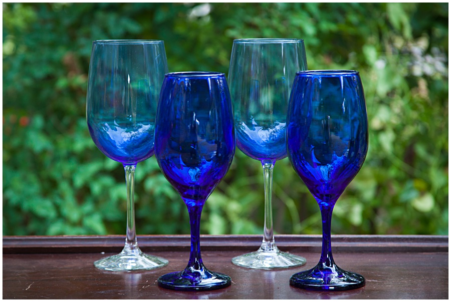 Blue Glass Goblets