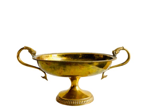 brass pedestal centerpieces