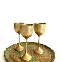 brass vintage goblet