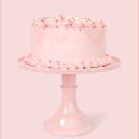 pink cake stand