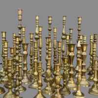 brass candlestick holders