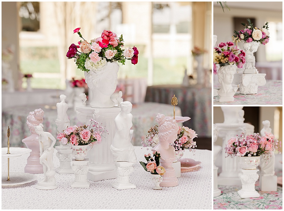 dallas garden party centerpieces