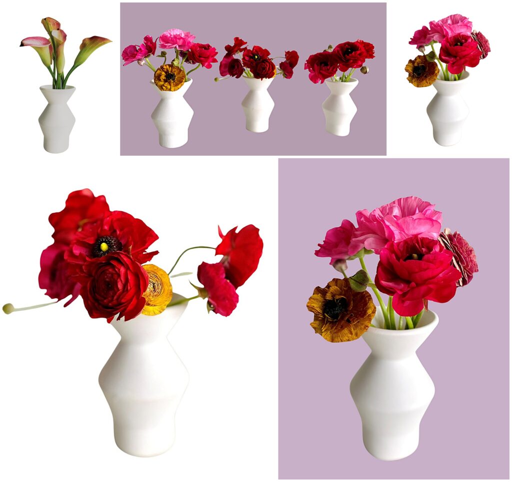 white vase rental