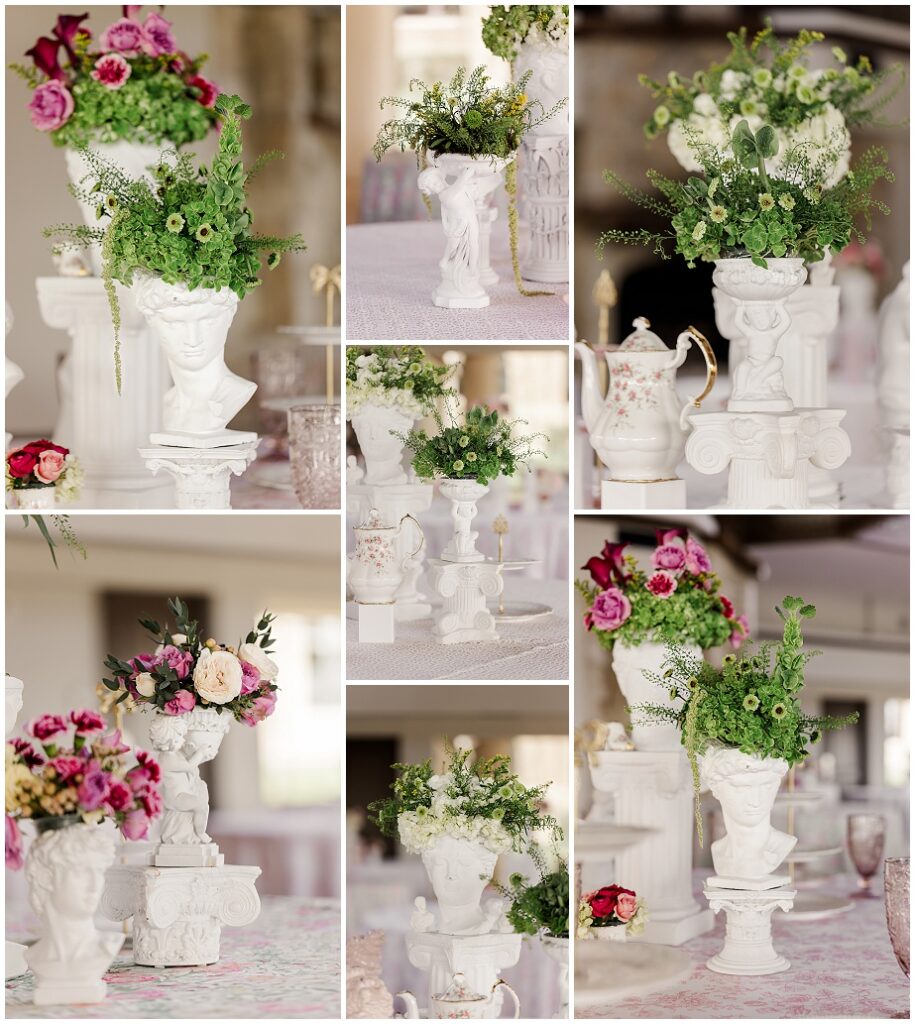 garden party centerpiece rental