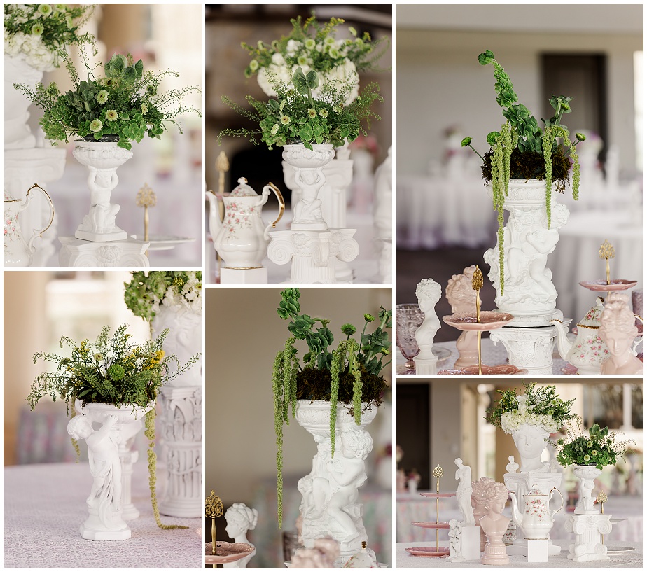 cherub rococo party decor