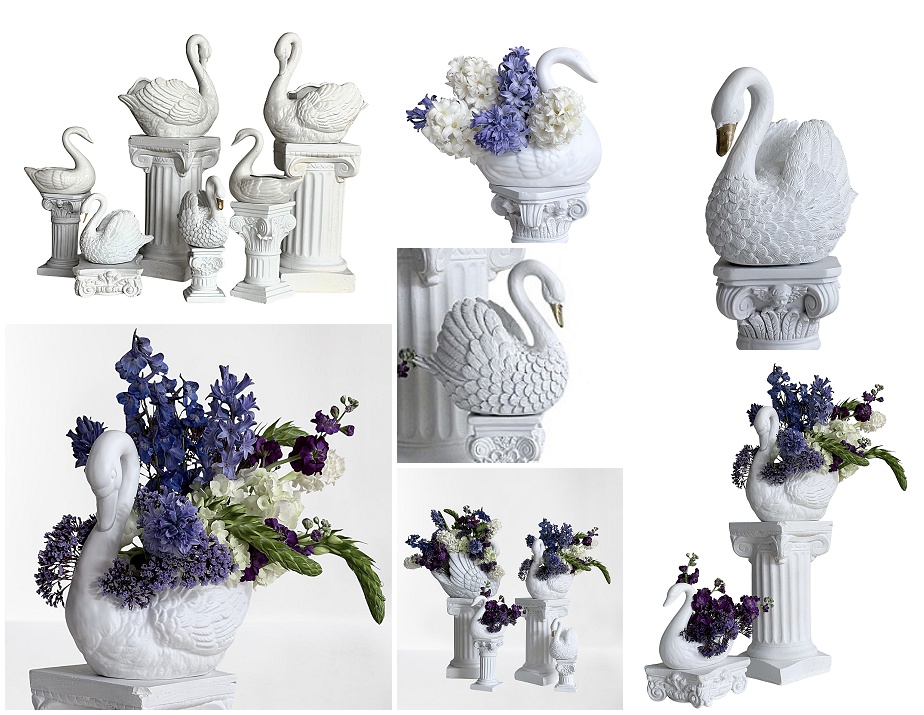 swan themed party decor