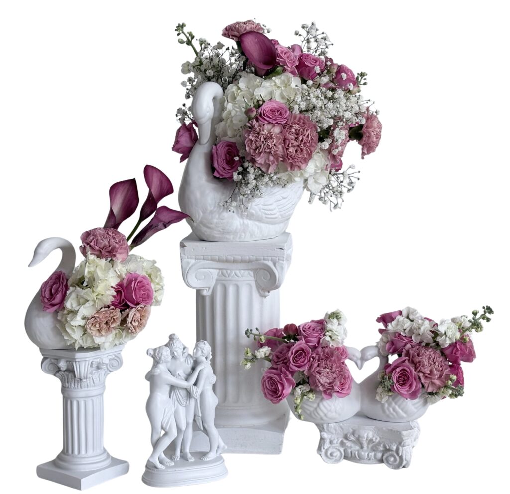 DFw Swan Wedding Decor