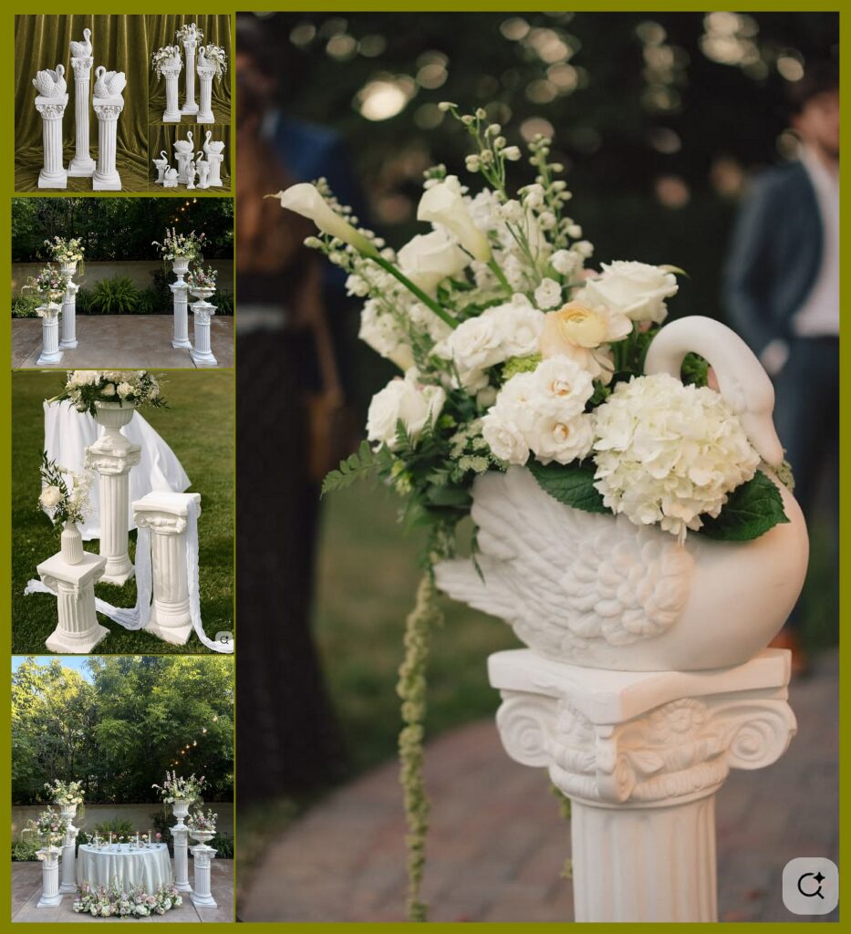 wedding ceremony column rental dallas