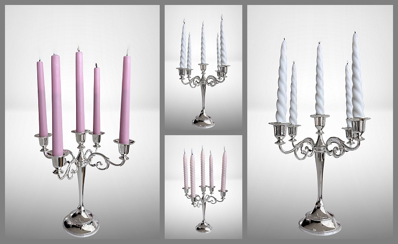 silver candleabra rental dfw dallas